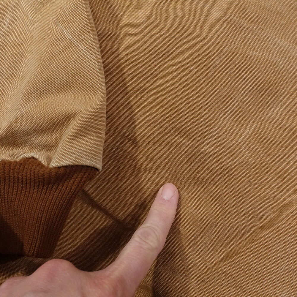 VINTAGE CARHARTT J140 BRN DUCK‎ CANVAS HOODED JACKET MENS 3XL **READ** - Picture 9 of 16